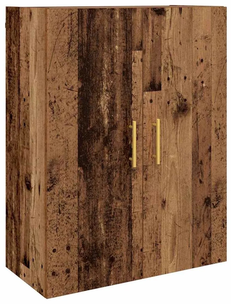 vidaXL Highboard Παλαιό ξύλο 69.5 x 34 x 180 εκ. Επεξεργασμένο ξύλο