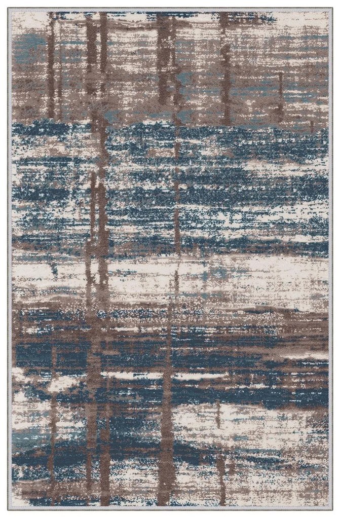Χαλί Hmnt693 474HFT2428 Brown-Blue-Ecru Conceptum Hypnose 60X100