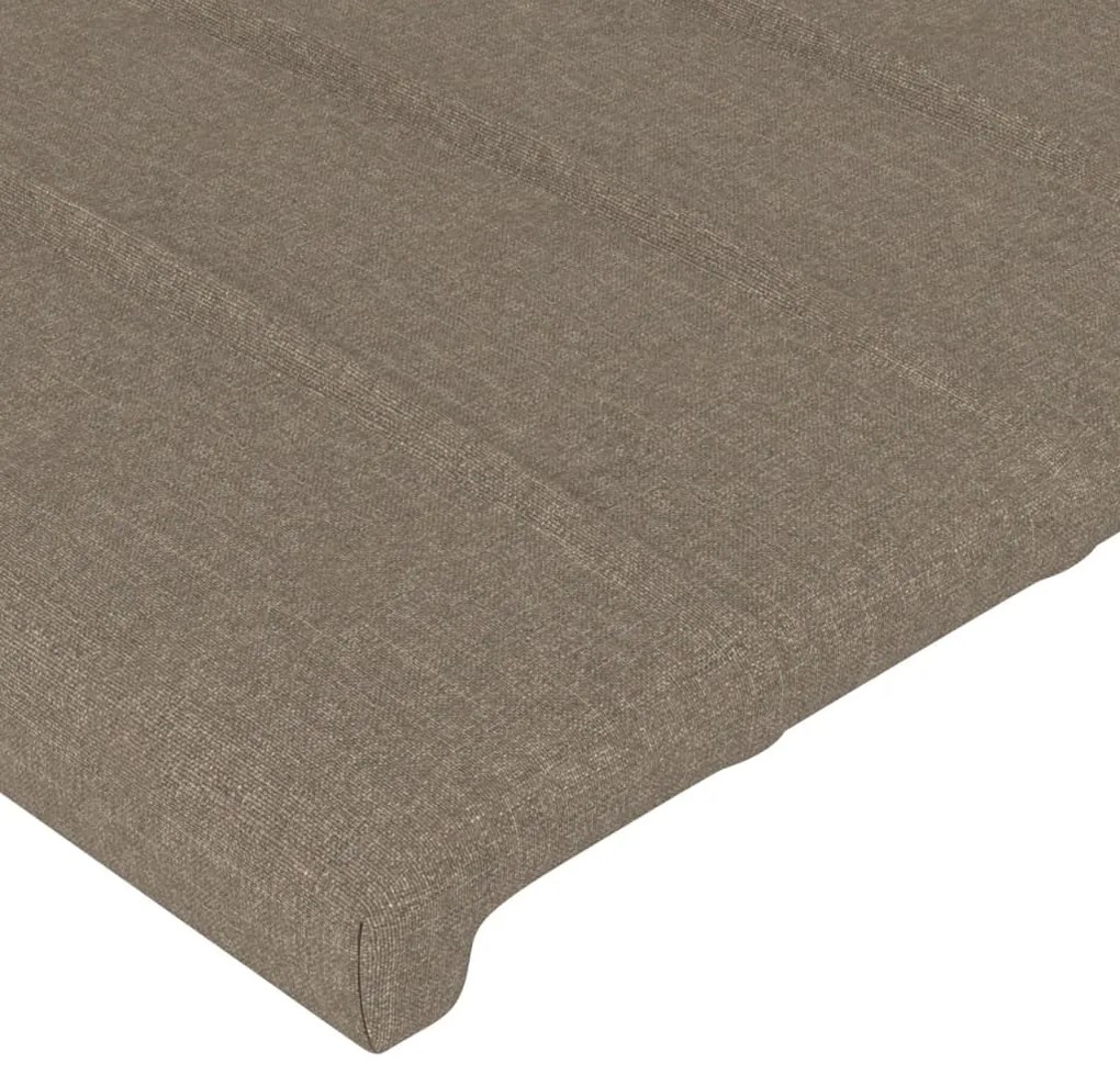 vidaXL Κεφαλάρι Κρεβατιού Taupe 100x5x78/88 εκ. Υφασμάτινο