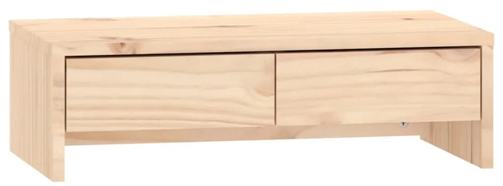Βάση Οθόνης 50 x 27 x 15 εκ. από Μασίφ Ξύλο Πεύκου 813954