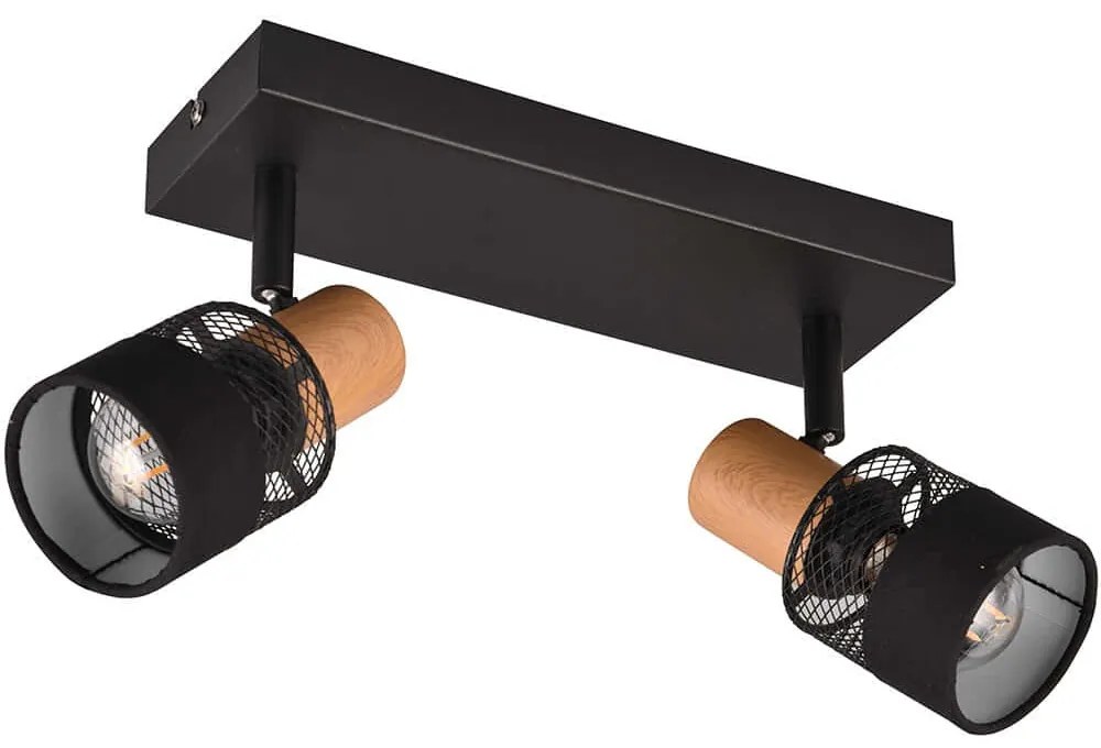 Φωτιστικό Οροφής - Σποτ Nandini 811700232 38,5x8,5x17cm 2xE14 10W Black Trio Lighting
