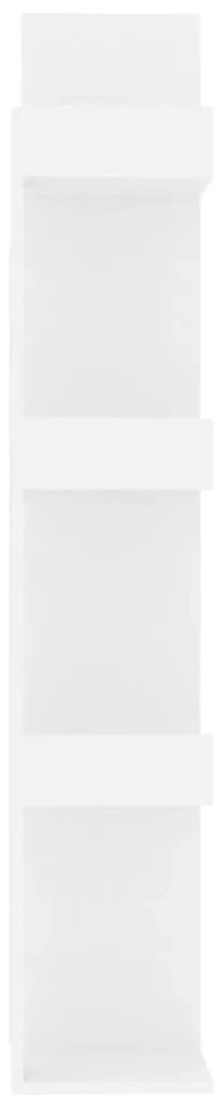 vidaXL Βιβλιοθήκη Λευκή 48 x 25,5 x 140 εκ. από Επεξ. Ξύλο