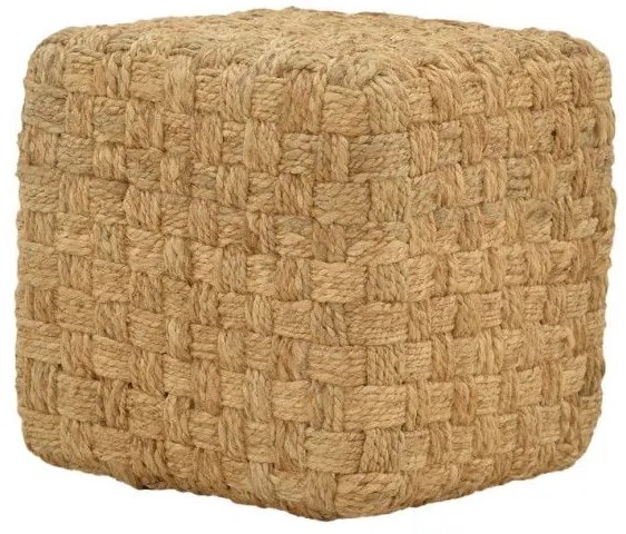Σκαμπό Aropion Inart μπεζ 100% γιούτα 40x40x40εκ 302-000029 302-000029 Μπεζ
