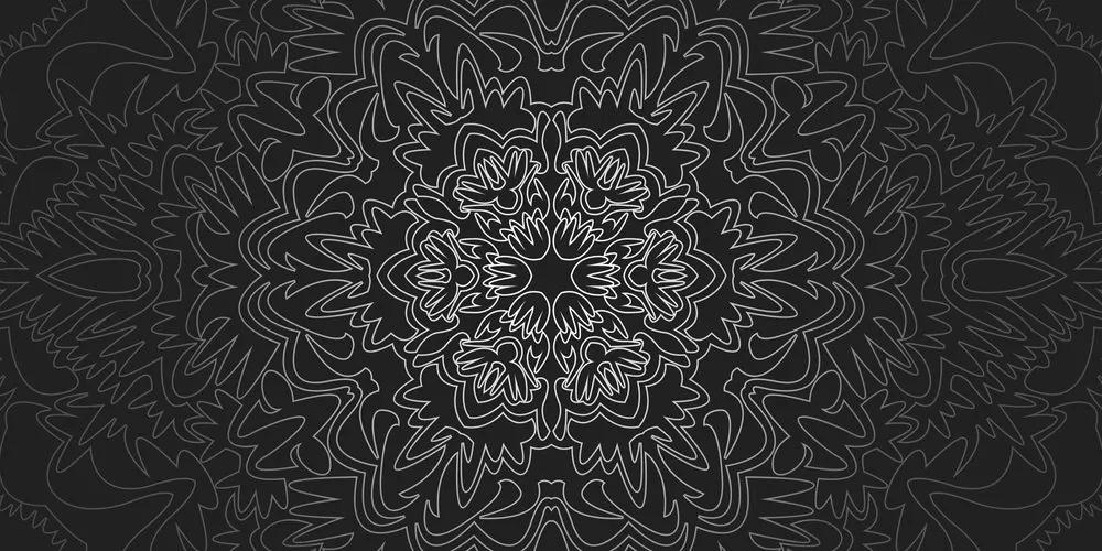 Εικόνα διακοσμητικό Mandala σε ασπρόμαυρο σχέδιο