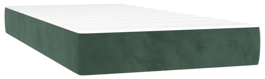 ΚΡΕΒΑΤΙ BOXSPRING ΜΕ ΣΤΡΩΜΑ &amp; LED ΣΚ. ΠΡΑΣΙΝΟ 90X200 ΕΚ ΒΕΛΟΥΔΟ 3136164