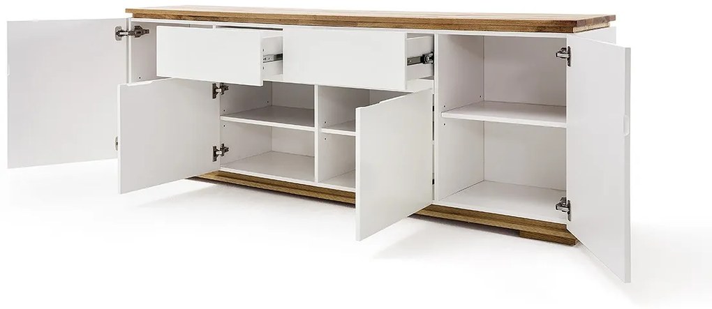 Μπουφές Μαύρη Λάκα 182x81x40