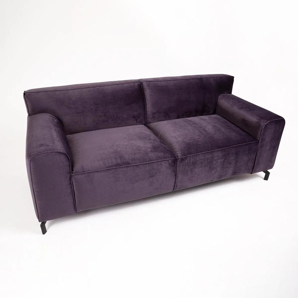 Διθέσιος καναπές MASSIMO, σκούρο γκρί 185x70x91cm-LET1217
