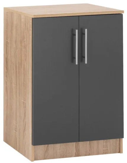 ΠΑΠΟΥΤΣΟΘΗΚΗ ΝΤΟΥΛΑΠΙ ΞΥΛΙΝΗ EMERIE HM2206.04 SONAMA-ΓΚΡΙ 60X40,5X80 εκ.