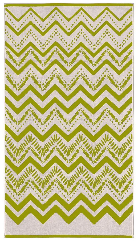 LINO ΠΕΤΣΕΤΑ ΘΑΛΑΣΣΗΣ ZIGZAGE LGREY-GREEN 86X160