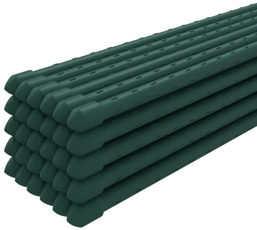 vidaXL Πάσσαλοι Φυτών Κήπου 30 τεμ. Πράσινοι 180εκ. από Ατσάλι