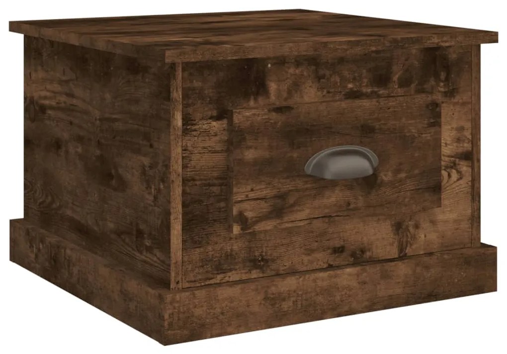 vidaXL Τραπεζάκι Σαλονιού Καπνιστή Δρυς 50x50x35 εκ. Επεξεργασμ. Ξύλο