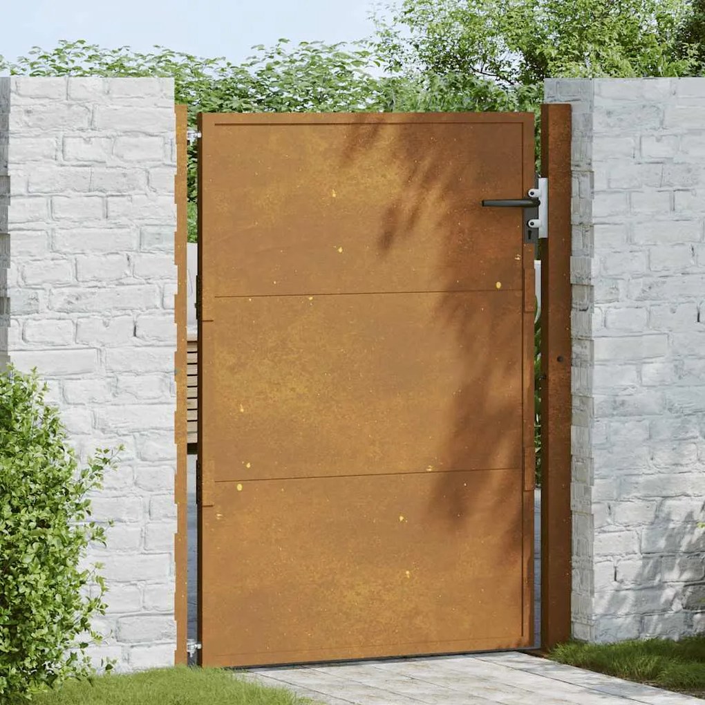 vidaXL Πύλη Κήπου 105 x 155 εκ. από Ατσάλι Corten