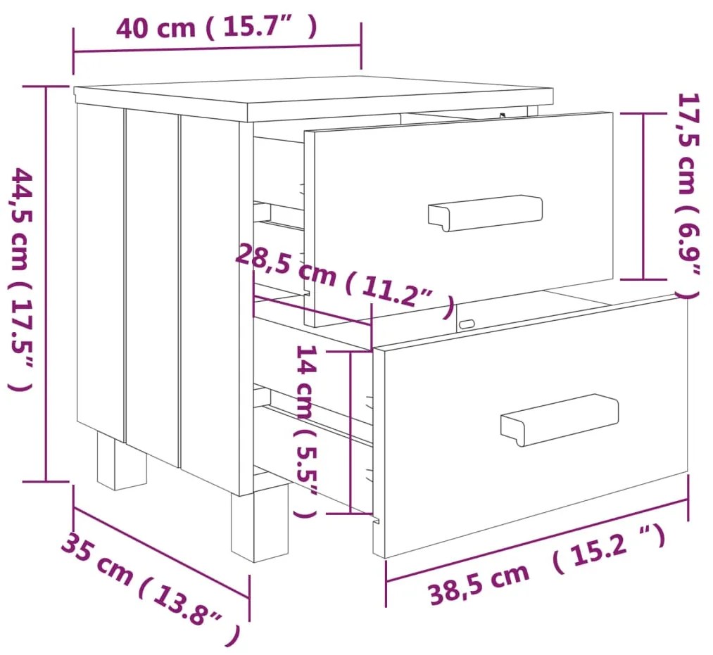 ΚΟΜΟΔΙΝΟ ΚΑΦΕ ΜΕΛΙ 40 X 35 X 44,5 ΕΚ. ΑΠΟ ΜΑΣΙΦ ΞΥΛΟ ΠΕΥΚΟΥ 340404