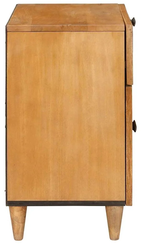 vidaXL Κομοδίνο Ανοιχτό καφέ 50 x 33 x 60 εκ Μασίφ ξύλο μάνγκο
