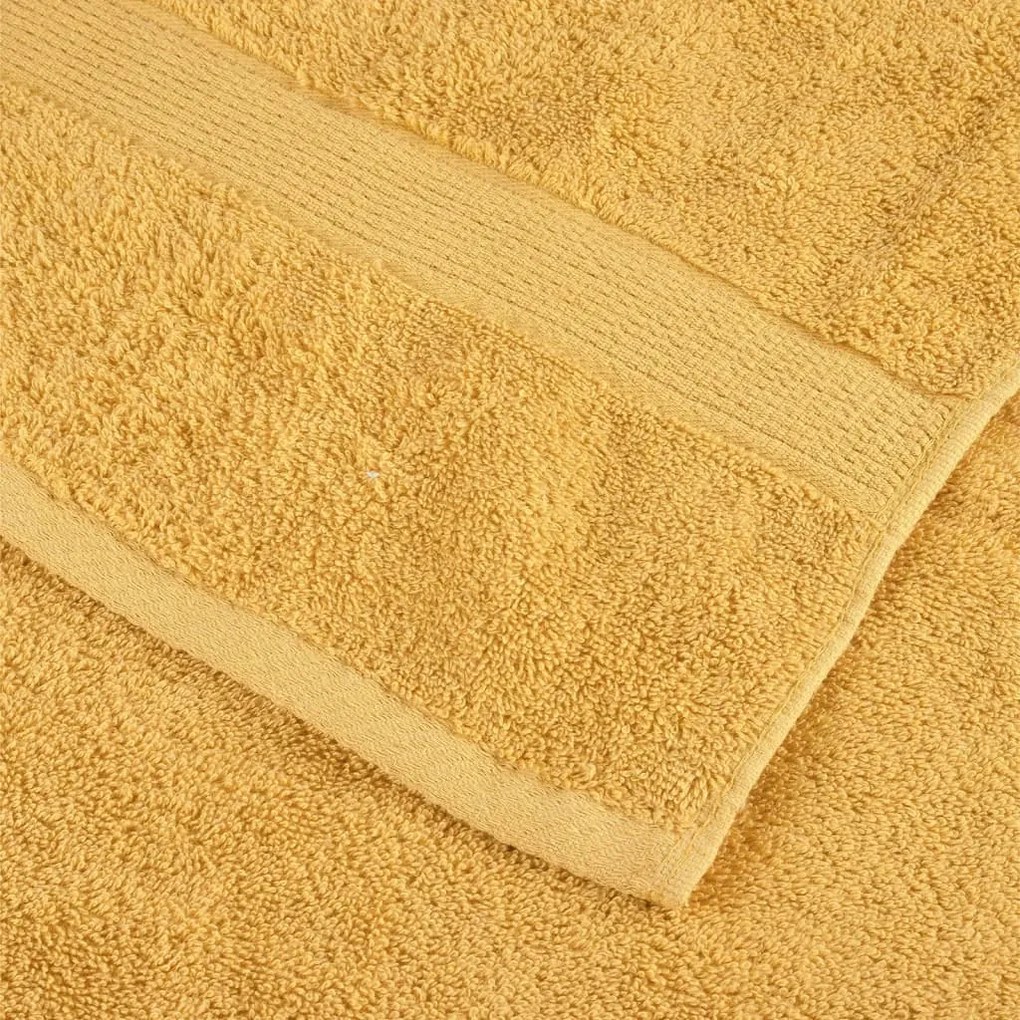 Πετσέτες Μπάνιου Premium SOLUND 2 Τεμ Χρυσή 100x150εκ 600γρ/μ² 137287
