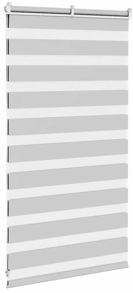 vidaXL Ζέβρα τυφλή Ανοιχτό Γκρι Πλάτος υφάσματος 80,9 εκ. Πολυεστέρας