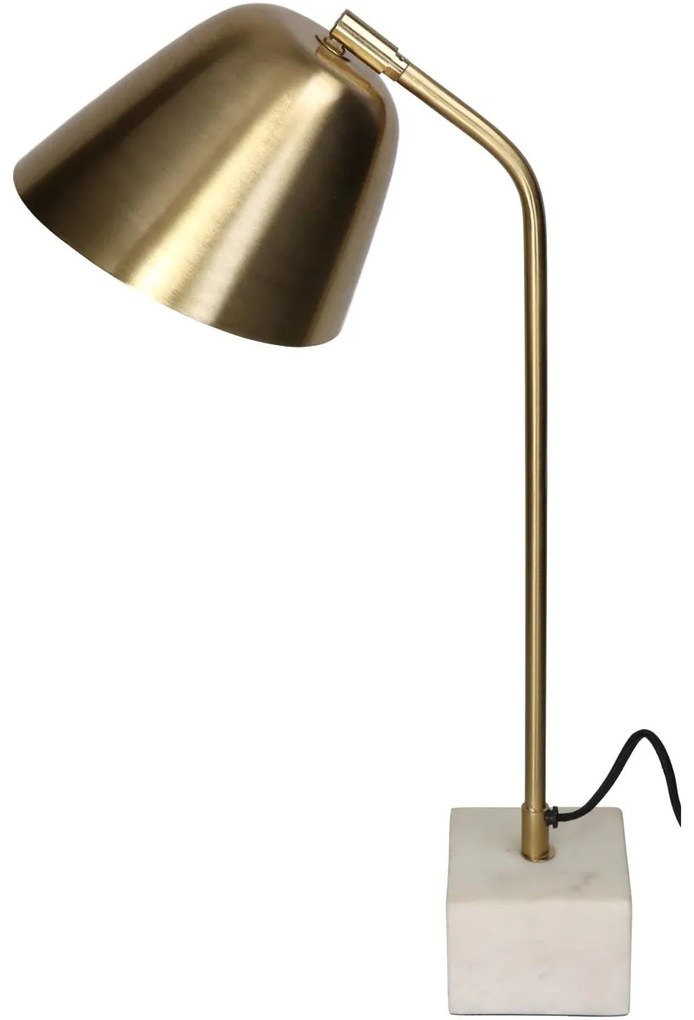 Επιτραπέζιο Φωτιστικό ArteLibre Λευκό Μάρμαρο 25x18x54cm