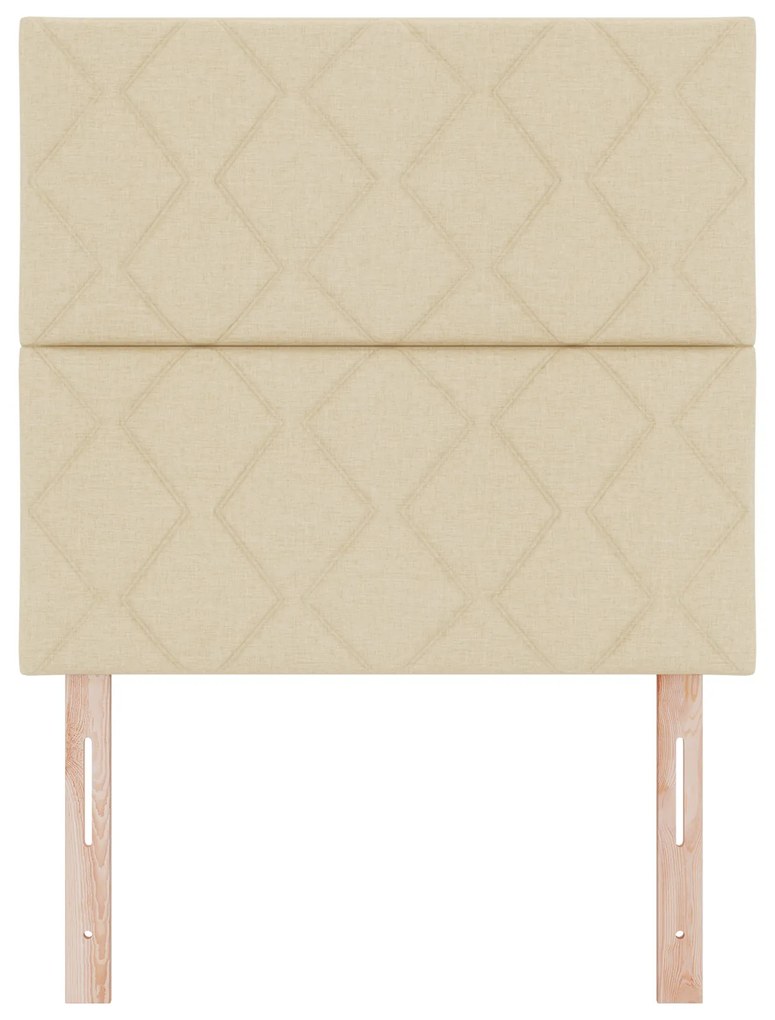 vidaXL Υφασμάτινο Κεφαλάρι Geometric με κεφαλάρι Κρεμ 100 cm ύφασμα
