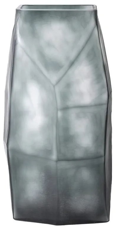 Βάζο Γυάλινο Roche 20,5x15xH38cm Grey Glass