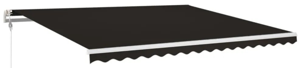 vidaXL Τέντα Συρόμενη Αυτόματη Ανθρακί 400 x 350 εκ.