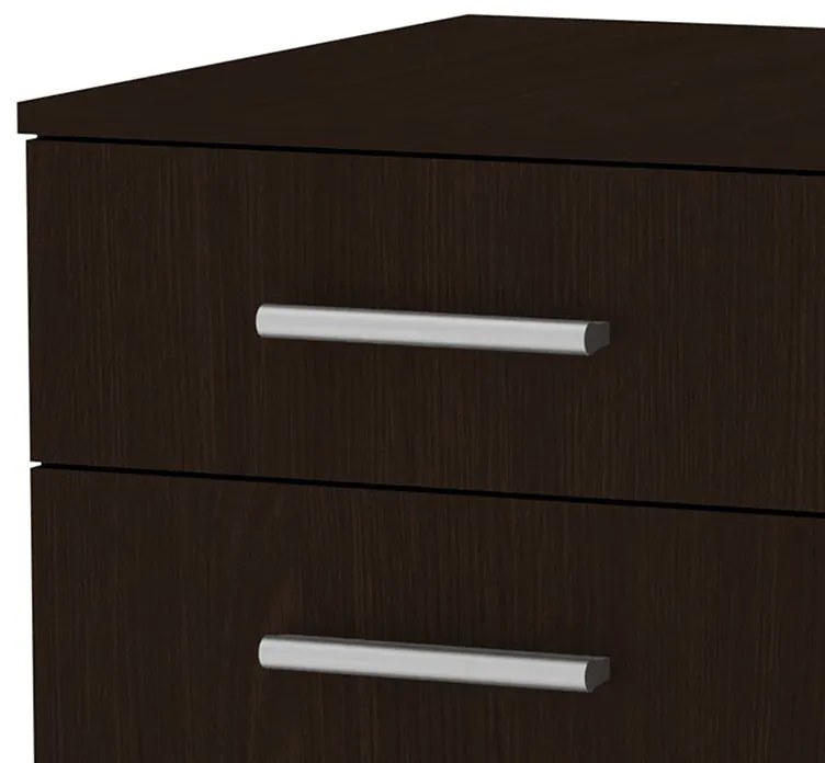 Συρταριέρα τροχήλατη Luke pakoworld wenge 40x48.5x53.5εκ - 184-000043 - 184-000043