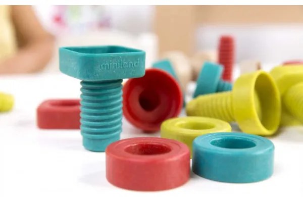 Σετ δραστηριοτήτων Miniland "Eco Activity Nuts & Bolts"