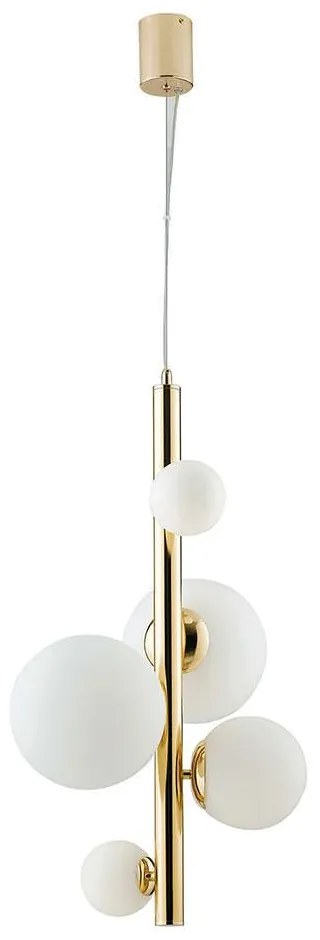 Φωτιστικό Οροφής I-Hera-S5 8031414863228 Gold Luce Ambiente Design Metal, Glass
