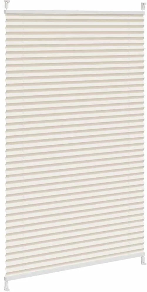 vidaXL Πλισέ ρόλερ σκίασης 80x150cm Κρεμ