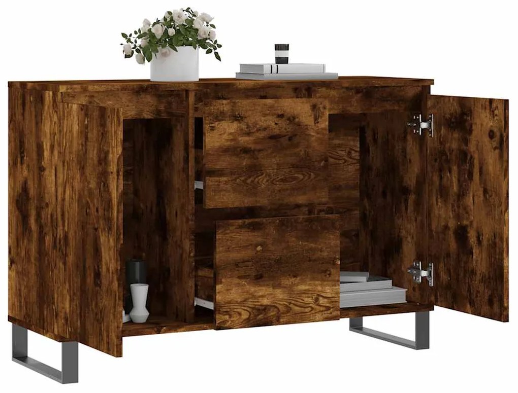 vidaXL Ντουλάπι Καπνιστή Δρυς 104x35x70 εκ. από Επεξεργασμένο Ξύλο
