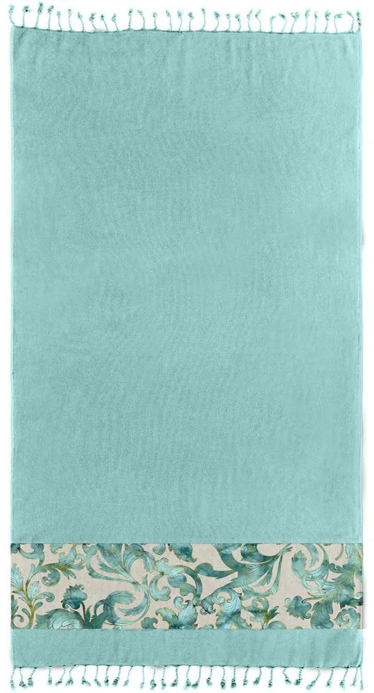 Πετσέτα Θαλάσσης - Παρεό Pestemal 20 Aqua Guy Laroche Beach 90x170cm 100% Βαμβάκι