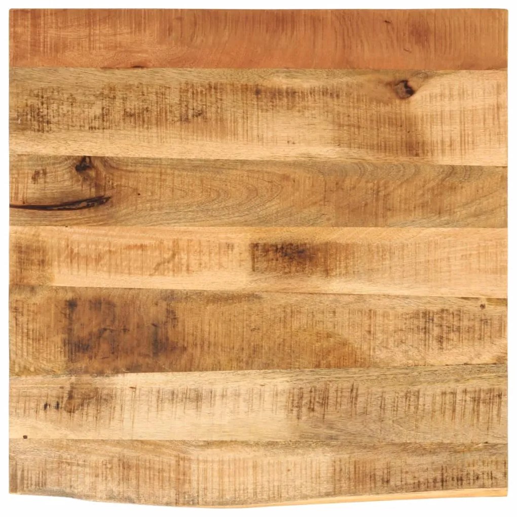 vidaXL Επιφάνεια Τραπεζιού 40x40x3,8 εκ. Live Edge Μασίφ Ξύλο Μάνγκο