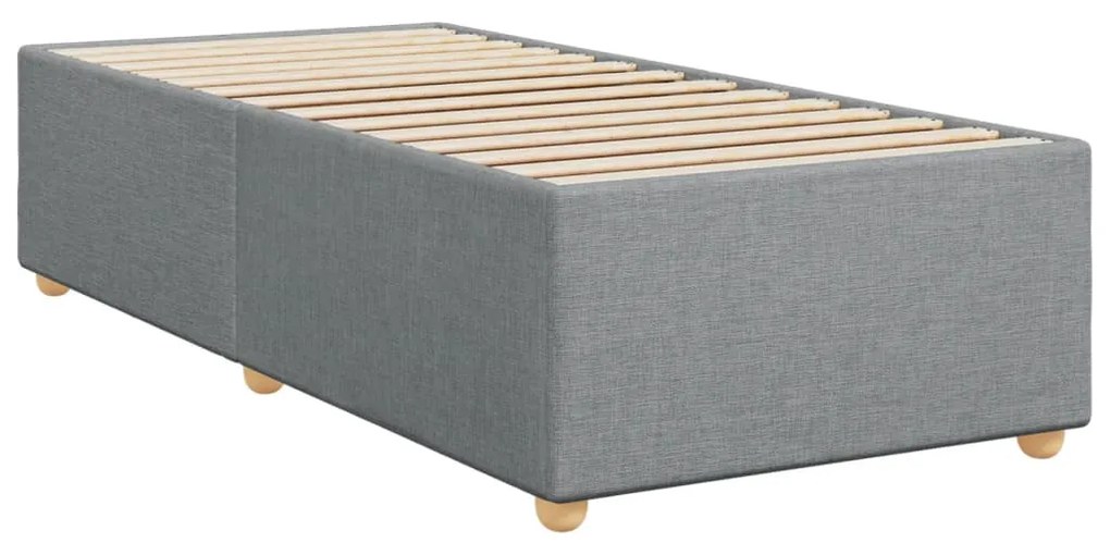 ΚΡΕΒΑΤΙ BOXSPRING ΜΕ ΣΤΡΩΜΑ ΑΝΟΙΧΤΟ ΓΚΡΙ 100X200 ΕΚ. ΥΦΑΣΜΑΤΙΝΟ 3286605