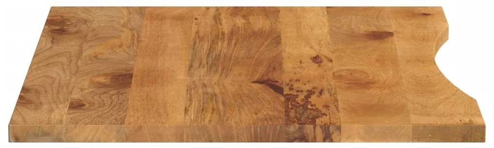 vidaXL Επιφάνεια Γραφείου Καμπύλη 110x80x2,5 εκ Μασίφ Ακατ. Μάνγκο