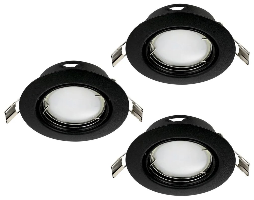 Φωτιστικό Χωνευτό Eglo 900752 PENETO Μαύρο Ματ (Black Mat) 3000K