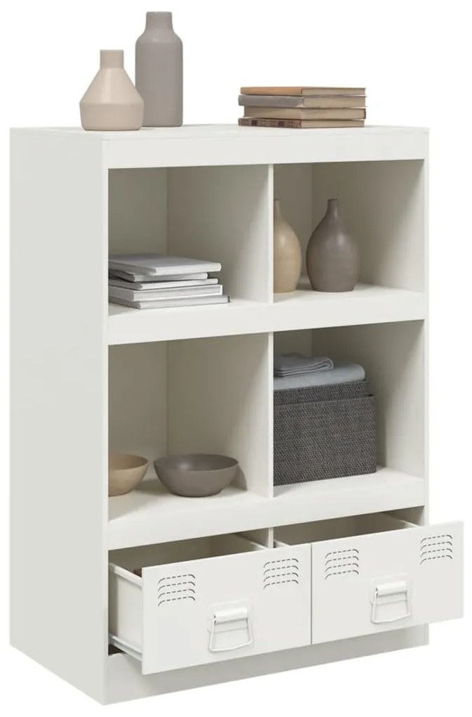 Ραφιέρα Λευκή 67x39x95 εκ. από Ατσάλι - Λευκό