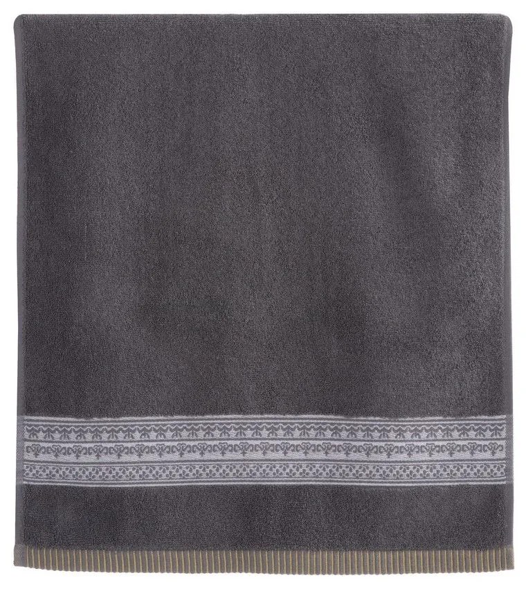 Πετσέτα Lydia Grey Nef-Nef Προσώπου 50x90cm 100% Cotton