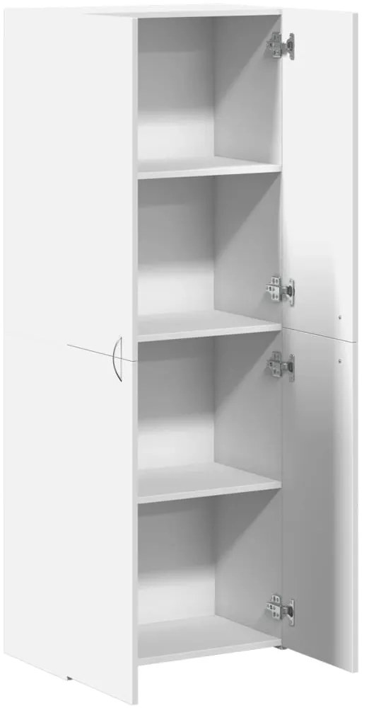 vidaXL Αρχειοθήκη Λευκή 60x32x153 εκ. από Επεξεργασμένο Ξύλο