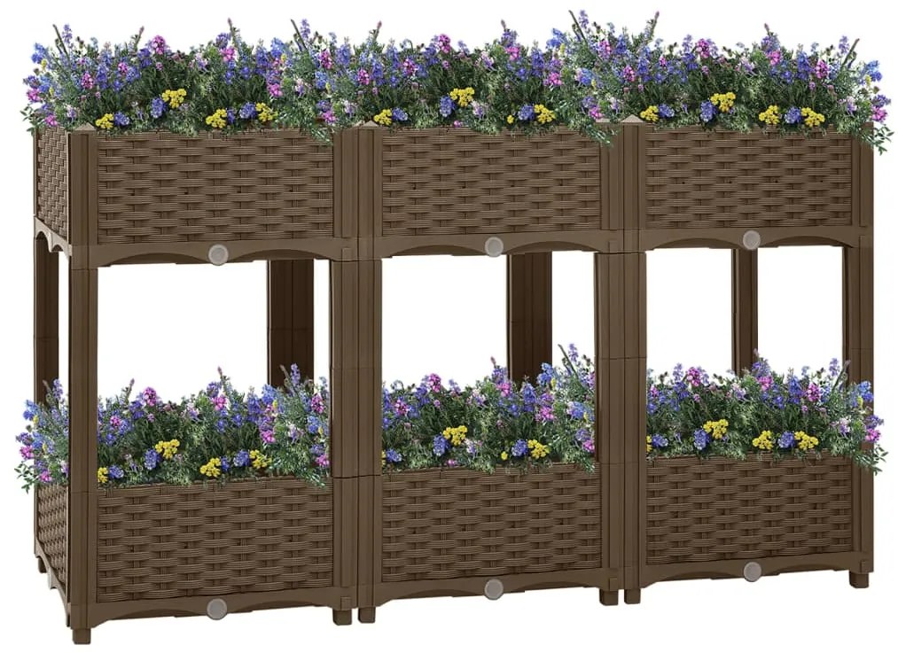 vidaXL Ζαρντινιέρα 120 x 40 x 71 εκ. από Πολυπροπυλένιο