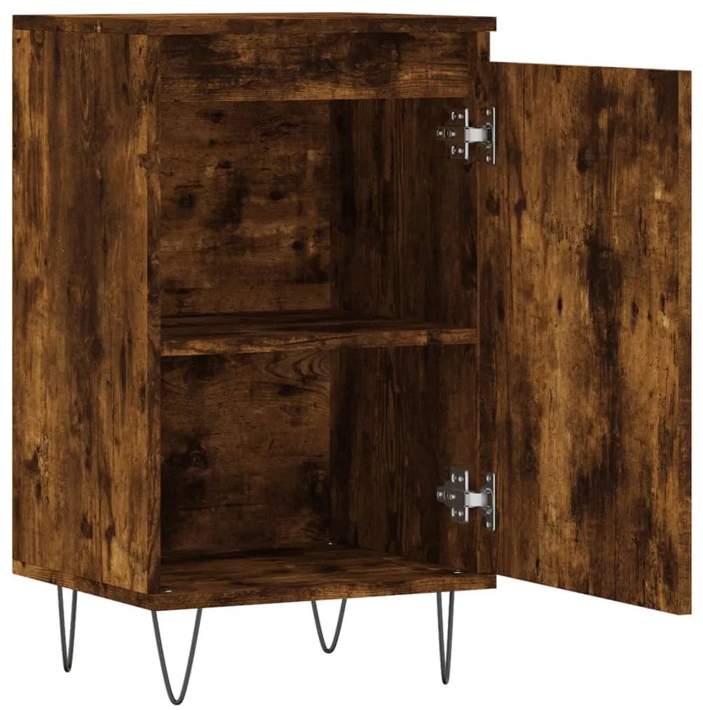 vidaXL Ντουλάπια 2 τεμ. Καπνιστή Δρυς 40x35x70 εκ. από Επεξεργ. Ξύλο