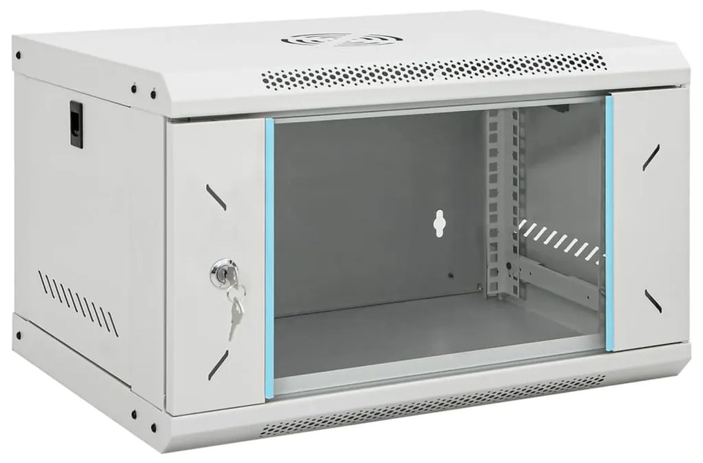 vidaXL Ντουλάπι Δικτύου Επιτοίχιο 6U 19" IP20 53x40x30 εκ.