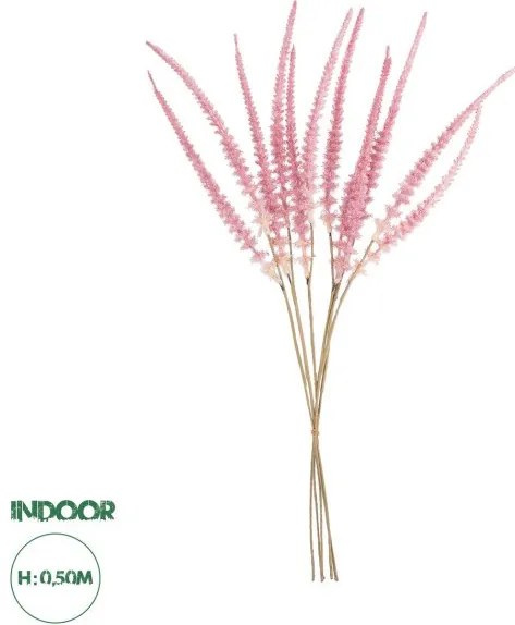 Artificial Garden PALE PINK SAGE BOUQUET 21090 Τεχνητό Διακοσμητικό Μπουκέτο Στάχι Απαλό Ροζ Y50cm Globostar-21090-Ροζ 21090