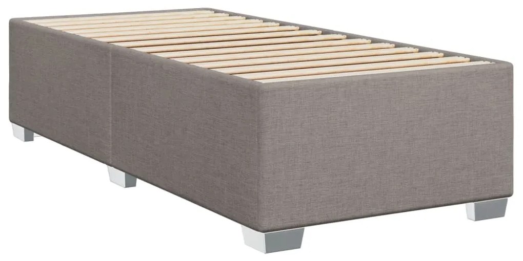 ΚΡΕΒΑΤΙ BOXSPRING ΜΕ ΣΤΡΩΜΑ TAUPE 100 X 200 ΕΚ. ΥΦΑΣΜΑΤΙΝΟ 3290417