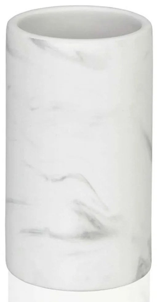 Ποτηροθήκη Marble LBTAH-BA68133 Φ7x18cm White Andrea House Ceramic