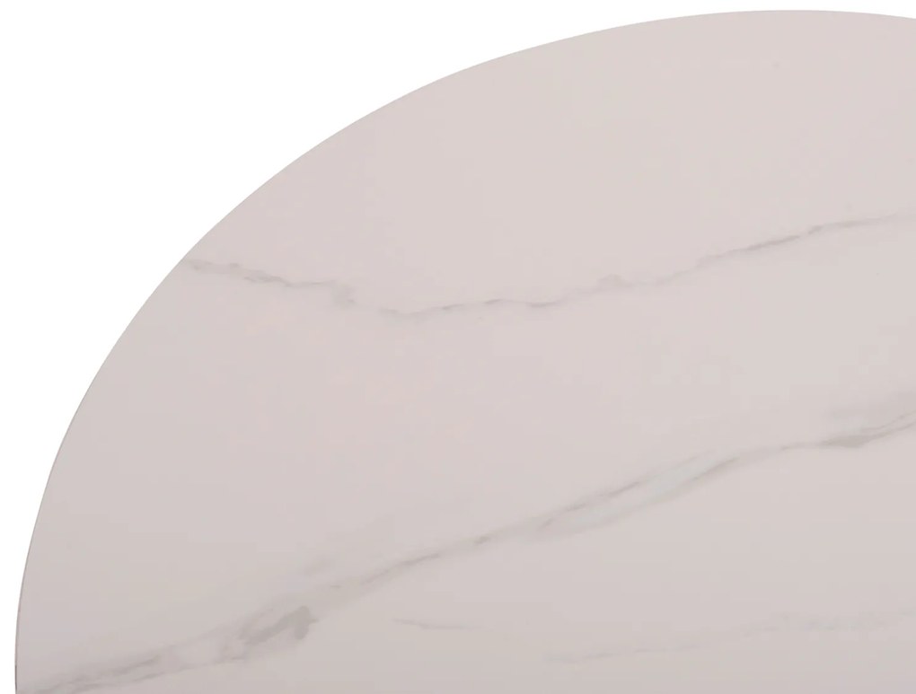 ΤΡΑΠΕΖΙ ΣΑΛΟΝΙΟΥ DUNCAN HM18022.02 ΚΕΡΑΜΙΚΟ TOP-MDF ΒΑΣΗ-ΚΡΕΜ ΛΕΥΚΟ Φ80x41Υεκ.