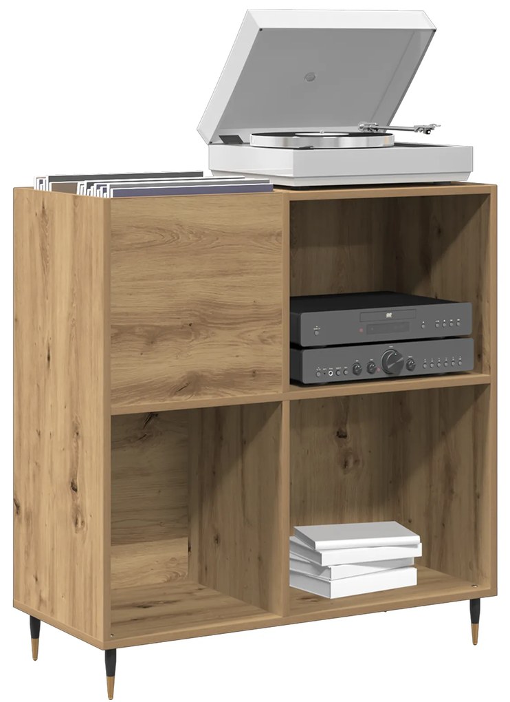 vidaXL Ντουλάπι Δίσκων Παλιού Ξύλου 84,5x38x89 εκ Επεξεργασμένο Ξύλο