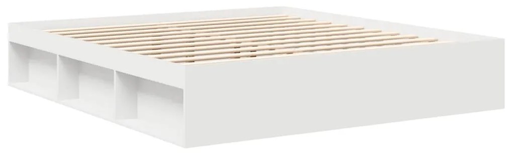 vidaXL Πλαίσιο Κρεβατιού Λευκό 180 x 200 εκ. Super King