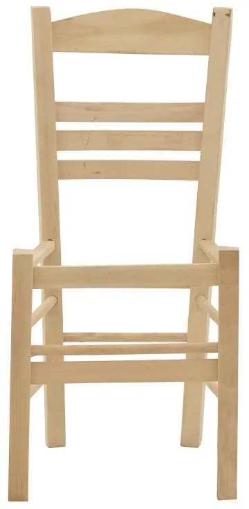 Καρέκλα καφενείου επιλοχία Santo άβαφο ξύλο 42x40x89εκ