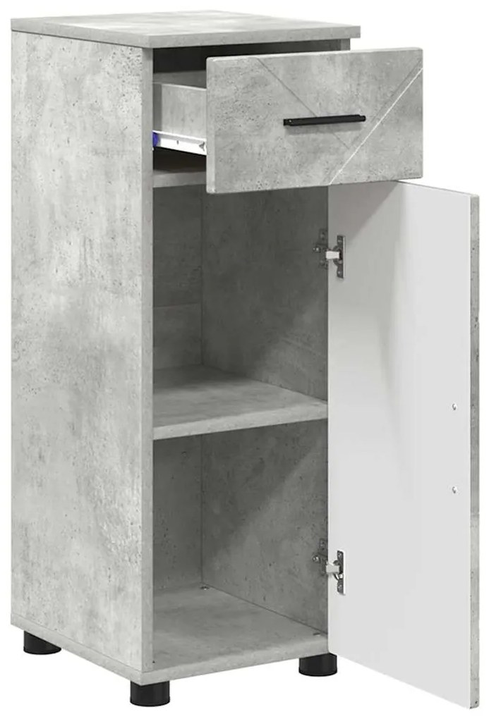 vidaXL Σετ Επίπλων Μπάνιου 3 pcs Γκρι σκυροδέματος 61 x 35 x 64 εκ.