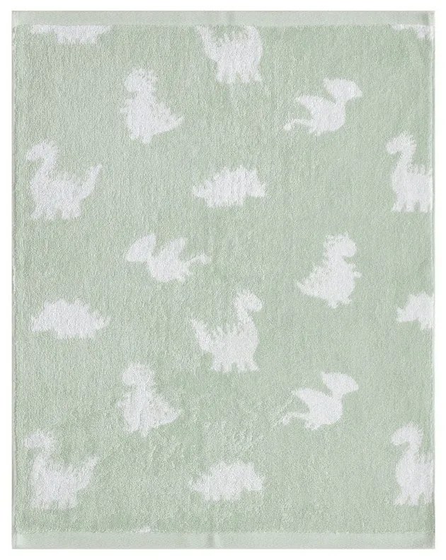 Πετσέτα Βρεφική Saurus Green Kentia Προσώπου 46x60cm 100% Βαμβάκι