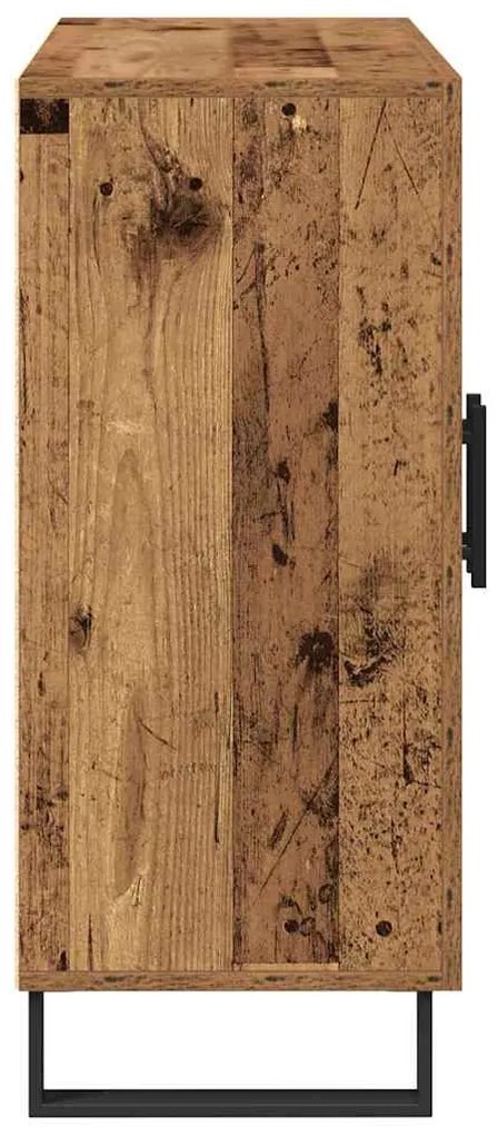 vidaXL Πλαϊνό γραφείο Παλαιό ξύλο 90 x 34 x 80 εκ. Επεξεργασμένο ξύλο